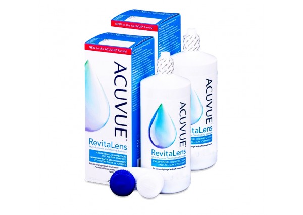 Líquido Lentes Contacto, Acuvue RevitaLens (2x360ml)